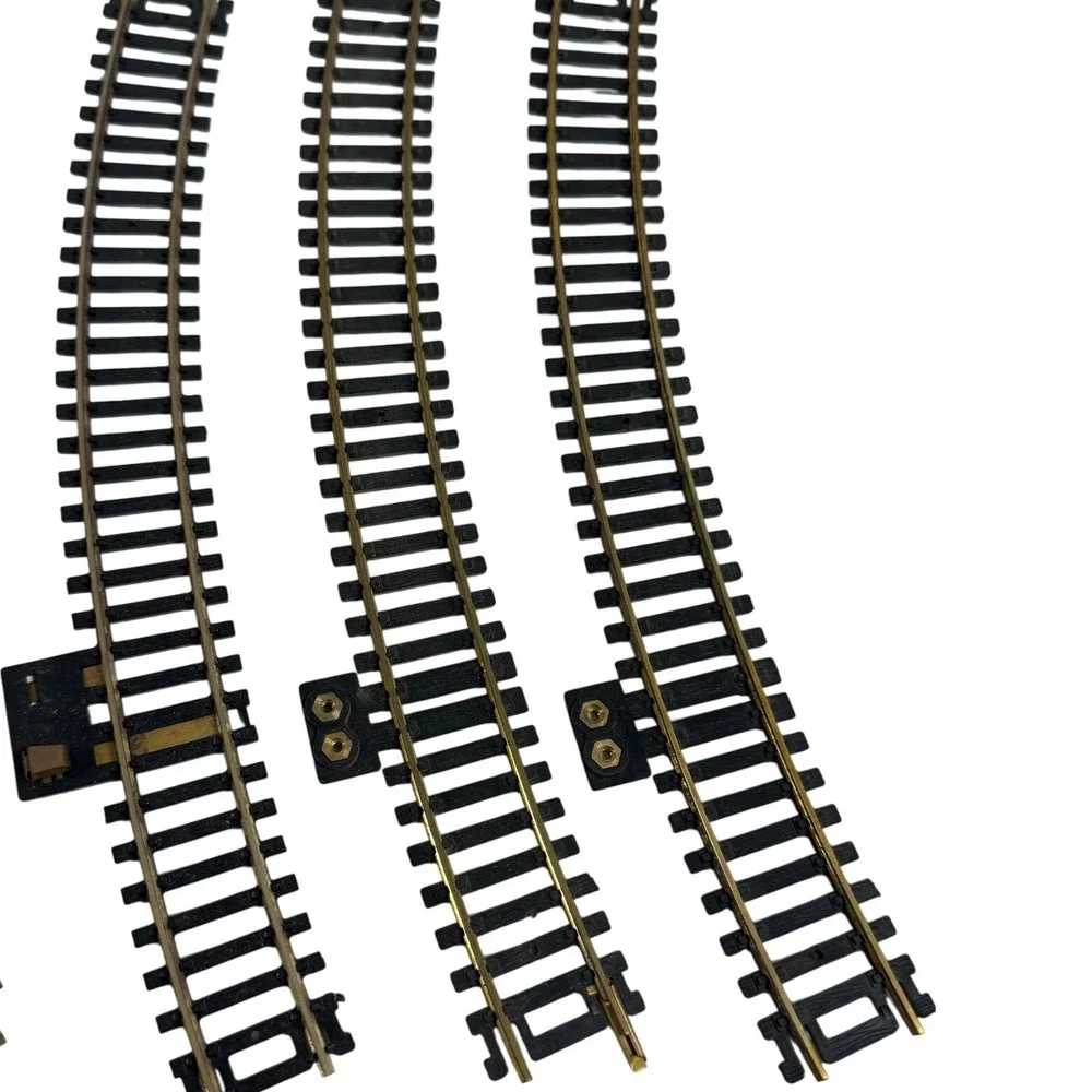 Vintage 1970s HO Scale Brass Model Feller Garnet Train Track Lot Italy 36 Pieces